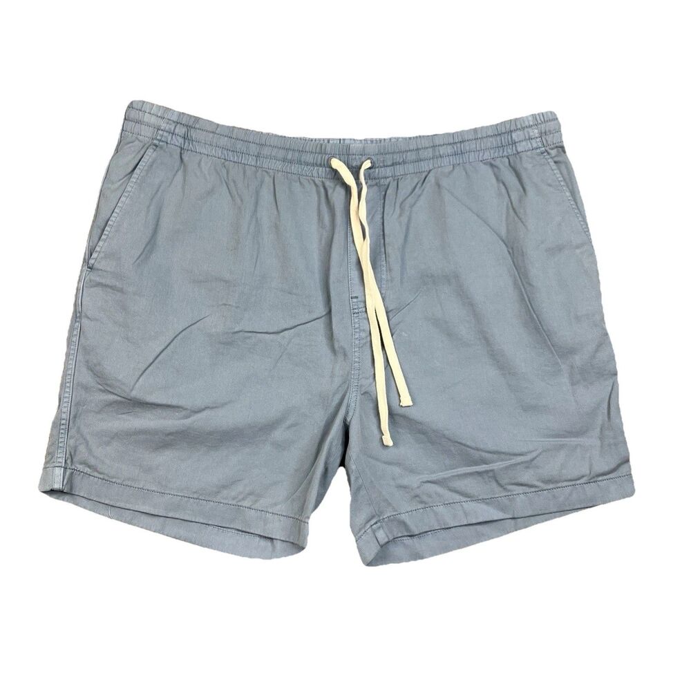 J Crew Garment-Dyed Dock Short Mens XXL Blue Casual Summer Drawstring CJ146